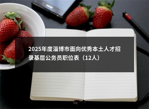 2025年度淄博市面向优秀本土人才招录基层公务员职位表（12人） 图片